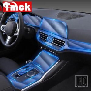 BMW 3 シリーズ G20 G28 325LI 325I 2019 2020 ドアセンターコンソールメディアフィルム中央 AC ナビゲーション画面 TPU プロテクターフィルム