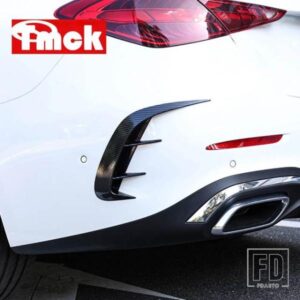 メルセデスベンツ C クラス W206 C200 C220 C260 C300 2022 + カーアクセサリーリアバンパーリップスプリッタースポイラーエアアウトレットトリムカバー