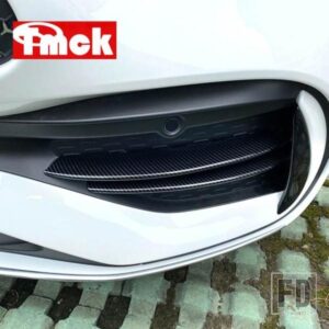 メルセデスベンツ C クラス W206 C200 C220 C260 C300 2022 + クロームカーアクセサリーフロントフォグランプライトストリップトリムカバーステッカー
