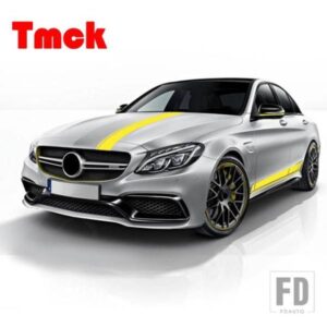メルセデスベンツ C クラス W205 E クラス W213 C63 AMG 2016-2019 車ロングストライプ装飾デカールステッカーサイドボディスポーツグラフィック