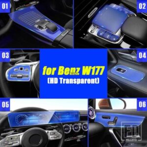 中央ナビゲーション画面マウスボタンダッシュボード膜プロテクターフィルムメルセデスベンツ A クラス W177 A180 A200 A250 2019 +