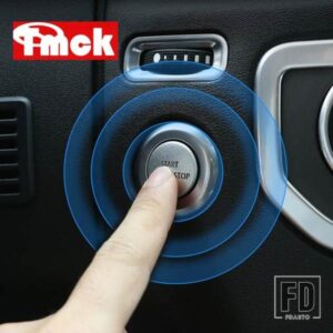 ランドローバーディスカバリー 4 LR4 2010-2016 レンジローバースポーツ L320 2010-13 カーアクセサリーエンジンスタートストップボタンリングトリムカバー