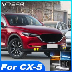 ヘッドライト LED DRL デイタイムランニングライトフォグランプダイナミックウィンカーライトマツダ CX5 KF アクセサリー 2017-2023