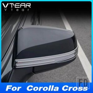トヨタカローラクロス XG01 2022 -2024 バックミラートリムクローム抗摩擦ストリップ外装 ACCESSORIESE