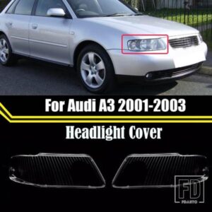 フロントヘッドライトシェルクリアレンズカバークリアヘッドランプランプシェードキャップアウディ A3 2001 2002 2003