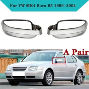 VW MK4 ボラ B5 1999-2004 クロームフルミラーカバートリムデコラミラーキャップ外装アクセサリー