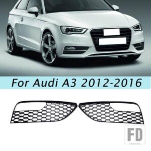 車フォグライトグリルトリムカバーハニカムスタイルアウディ A3 2012-2016 8V3807681 8V3807682