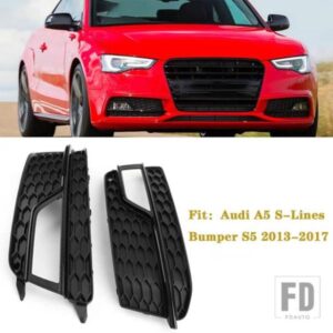 フロントバンパーアンダーグリルフォグライトグリルグリルカバートリムアウディ A5 S ラインバンパー S5 2013-2017 8T0807682K
