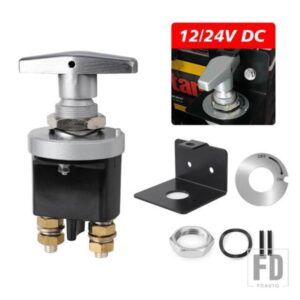 CNSPEED 12V バッテリー回路カッター断路器アイソレーターバッテリーキルスイッチ鍵穴付き RV キャンピングカーアクセサリー