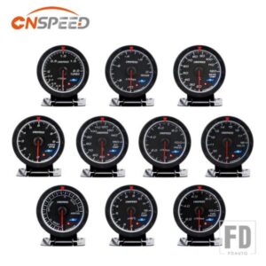 CNSPEED 60MM 電圧計 水温 油温計 ターボ ブースト計 オイルプレスメーター 排気ガス温度計 EGT/EXT 真空計
