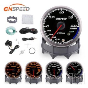 CNSPEED 2.5 インチ60 MMブーストゲージ排気ガス温度計油圧水温油温電圧白