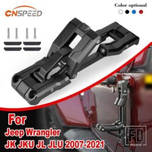 アルミ車折りたたみ踏み台ドアヒンジステップ高耐久フットボード折りたたみ式ジープラングラー JK JKU JL JLU 2007-2021