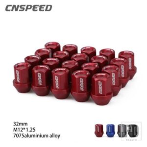 六角 19 MM 20 個アルミ M12X1.5 M12X1.25 ホイールラグナット 32 MM長さレーシングラグナットレーシングスタイル