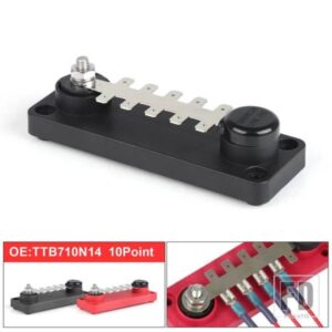 CNSPEED 55A 12-48V タブタイプ端子バスバー 10 ポイント単層 TTB710N02 マリングレードパワー最大アンペア数分布