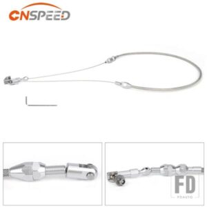 CNSPEED 24 36 インチスロットルガスケーブルキットステンレス編組 97-07 シボレー/シボレー LS1 エンジン 4.8L 5.3L 5.7L 6.0L