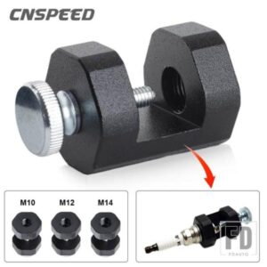 1 個汎用エンジンスパークプラグギャップツールギャッパーギャップスパークプラグキャリパー 10 MM 12 MM 14 MMスパーク + プラグ