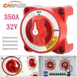 CNSPEED バッテリーロータリースイッチアイソレータ W/オルタネーターフィールドディスコネクト 12V-32V 350 アンペア E