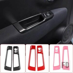 フィアット 500 2010-2022 ABS バックミラー調整スイッチフレームドア収納ボックス装飾フレームステッカーカーアクセサリー