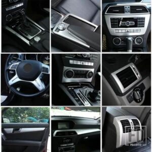 メルセデスベンツ C クラス W204 C180 C200 2007-2013 ABS 内装トリムステッカーカーアクセサリー
