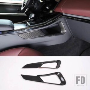 レンジローバースポーツ 2023 2024 ABS カーボンカーセンターコンソールアンダー収納コンパートメントサイド装飾フレームアクセサリー