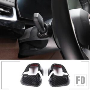 BMW X1 IX1 U11 2023-2024 ABS カーボンステアリングホイールウインカーワイパーレバーカバートリムステッカーカーアクセサリー
