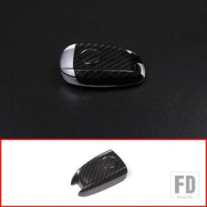 カーボンスタイル ABS プラスチックキーシェルカバートリムアルファロメオジュリア STELVIO 2017-20 カーアクセサリー部品