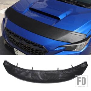 スバル WRX 2021-2023 ボンネット砂と石ディフレクターカバー黒革外装アクセサリー