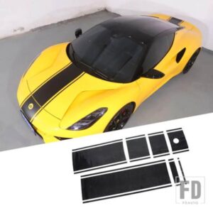 ロータスエミラ 2021-23 フロントフードリアトランクストライプデカールステッカー自動車レースボディストライプデカール