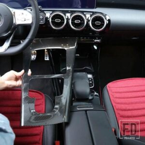 メルセデスベンツ A クラス W177 2019-2021 ABS カーボンカーセンターコンソールギアシフトパネル装飾フレームカーアクセサリー