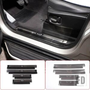 ランドローバーディスカバリー 4 LR4 2010-2016 ステンレス内側ドアドアシルしきい値スカッフプレートカバートリムカーアクセサリー