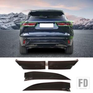 ジャガー F-PACE 2021-2024 ABS ブラックテールライトカバーインジケータ光カバー装飾アクセサリー