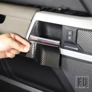 ランドローバーディフェンダー 90 110 2020-2024 ABS ドアインナードアボウルカバー装飾ステッカーカーアクセサリー