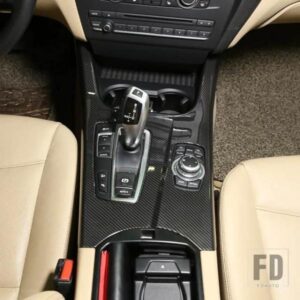 LHD RHD BMW X3 F25 X4 F26 2011-2017 中央制御ギアパネルカバー ABS カーボンカーアクセサリー