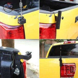 トヨタ タンドラ 2007-2013 カーボンテールゲートリアアンテナマウントホルダーブラケット旗ポールホルダースタンドカーアクセサリー