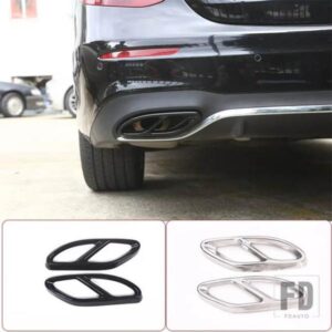 トップ用メルセデスベンツ GLC A B C E クラス X253 W205 クーペ W213 W176 W177 W246 W247 C300 2016-2019 マフラーカバートリム