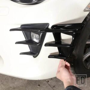 2 個トヨタ 86 GT 2016-2020 ABS カーボン/黒フロントフォグランプ装飾フレームアクセサリー