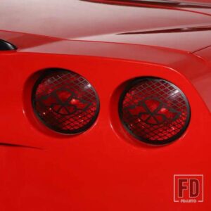 シボレーコルベット C6 2005-2013 ステンレスリアテールランプカバーアクセサリー