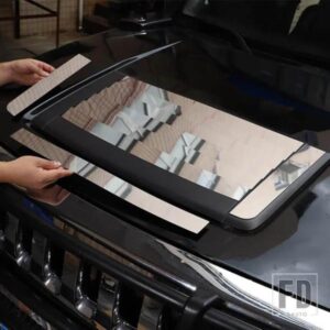 ステンレス高輝度ボンネット換気パネルカバートリムステッカーハマー H3 2005-2009 車 ACCESSORIE