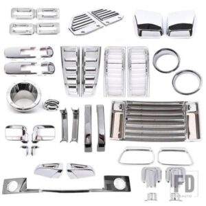ABS ブライトハマー H2 2003-2009 ガードトリムフレームカバーサイドテールライトミラーカバー自動車外装アクセサリー