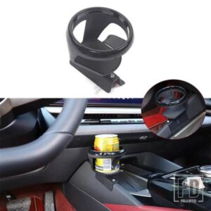 BMW 5 シリーズ G60 2024 2025 カーボン黒センターコンソール水カップブラケットインテリアアクセサリー