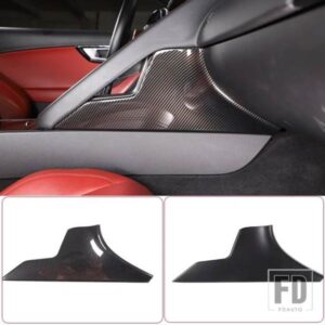 ジャガー F タイプ 2013-2024 ABS カーボン/マットブラック助手席膝パネルカバーインテリアアクセサリー