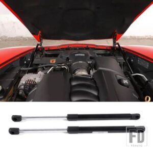 シボレーコルベット C6 2005-2013 カーボン黒ボンネット油圧ロッド車内アクセサリー