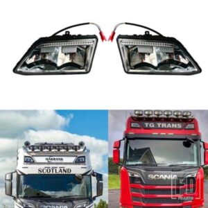 1個 大型トラックトップランプ スカニア LPGRS LED フロントスポットランプ リフレクター付き LH 2535366 RH 2535367