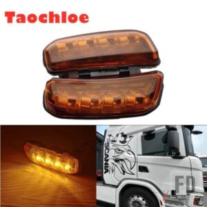 SCANIAトラック用アンバーサイドマーカーランプ R650 G500 S730 S500 P500 サイドライト F LH 2334727 RH 2334728
