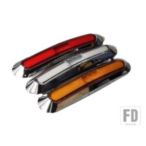 1個のトラックLEDライトガイドサイドマーカーライトクリアランステールランプ12V 24Vアウターライトトレーラーリアライトキャラバンランプ