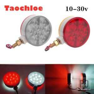 2X LED 12V 24V 台座ストロボライトマーカーライトマウントフェンダーライトダブルフェイスミラーランプボルボトラック用