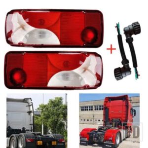 1ペア 24V トラックテールランプ SCANIA トラック R114 R124 R144 R420 R500 P400 P450 R730 G400 G460 トラックテールランプ 1756754 1756751