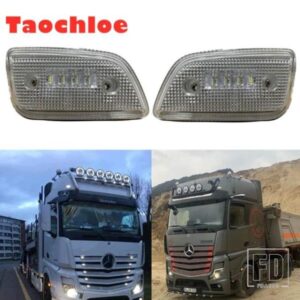 1ペア 24V LEDサンバイザーライト メルセデスベンツ トラック MP4 MP5 ANTOS ACTROS LEDサンバイザーランプ OEM A9608203456用