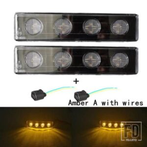 スカニアトラック用サンバイザーランプ 2個 R420 R620 R500 P400 P450 R730 G400 G460 LEDサンバイザーライト OEM 1798980 1910437 プラグ付き