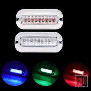 1/2/10個 27LED ボートトランサムライト 水中ポンツーン マリンシップ ボートアクセサリーライト IP68 マリンライト ヨットランプ